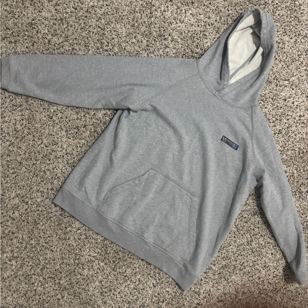 Ralph Lauren Gray Logo Hoodie